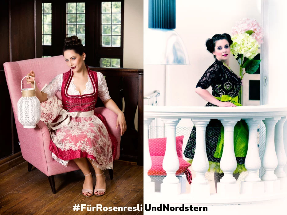 # Dirndl für Rosenresli und Nordstern