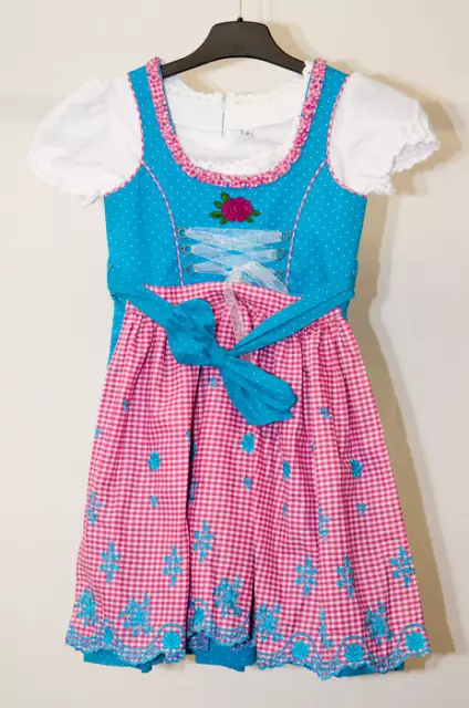 Kinder-Dirndl Steindl rot-blau