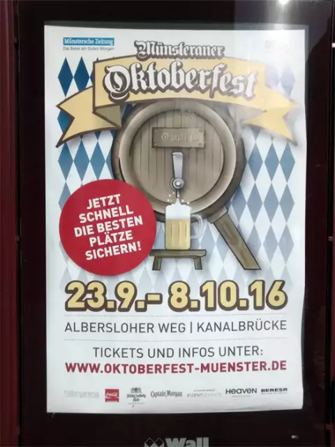 Oktoberfest Muenster 2016 Plakat